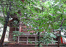 船津神社社殿右側面