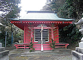芦名淡島神社拝殿近景