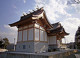 武州柿生琴平神社社殿右背面