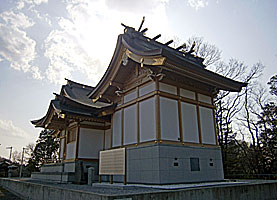 武州柿生琴平神社社殿左背面