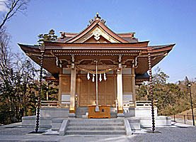 武州柿生琴平神社拝殿正面
