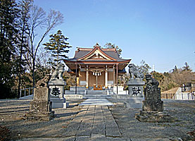 武州柿生琴平神社拝殿遠景
