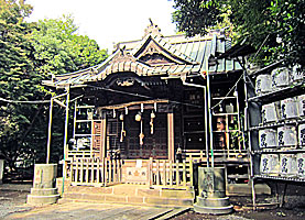 藤澤諏訪神社拝殿近景左より
