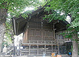 二子神社拝殿左側面