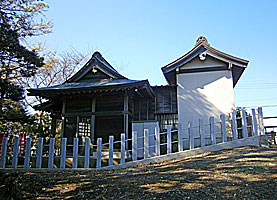 三崎町原稲荷神社社殿左側面