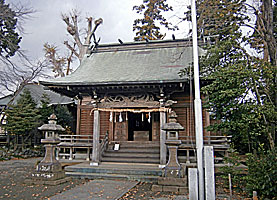 平澤御嶽神社拝殿左より