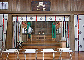 平戸白旗神社拝殿内部