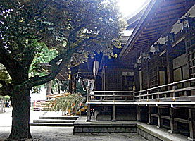 平塚八幡宮拝殿向拝左側面