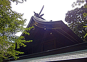 平塚八幡宮本殿左背面
