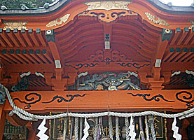 三崎海南神社拝殿彫刻