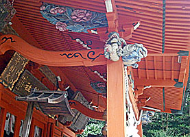 三崎海南神社拝殿木鼻