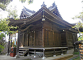 日吉本町駒林神社社殿全景