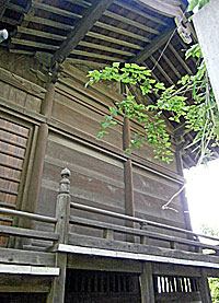 日吉本町駒林神社本殿左側面