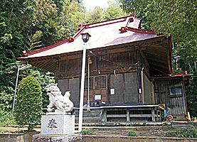 小山町日枝神社拝殿近景左より