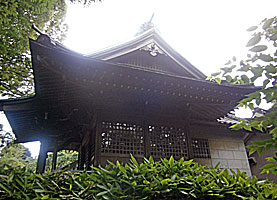 久地神社拝殿左側面