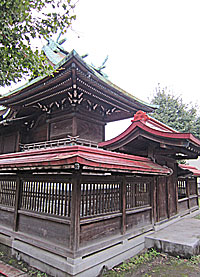 横浜熊野神社本殿背面