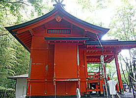 箱根九頭龍神社（本宮）社殿右側面