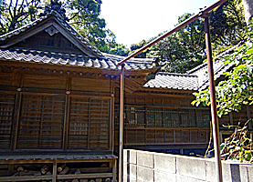 宮川神明社拝殿・幣殿左側面