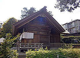 本村神明社社殿左側面