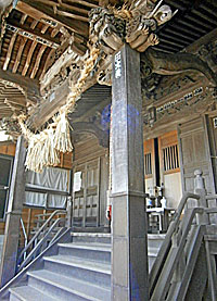 長井熊野神社拝殿向拝左より
