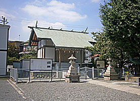 永田白幡神社社殿全景
