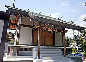 永田白幡神社社殿近景