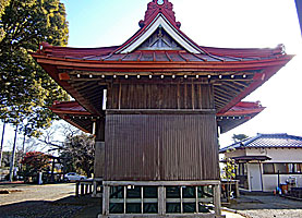 西富岡八幡神社本殿背面