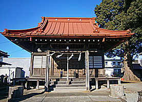 西富岡八幡神社拝殿近景正面