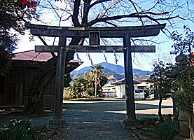 西富岡八幡神社鳥居