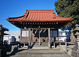 西富岡八幡神社拝殿正面