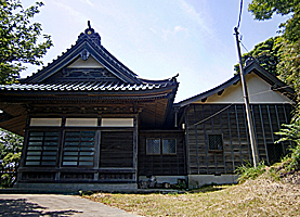 下宮田若宮神社社殿全景左側面