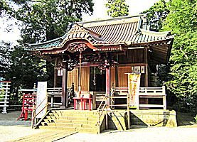 白笹稲荷神社拝殿近景左より