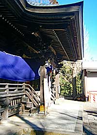 稲田菅子之神社拝殿向拝右側面