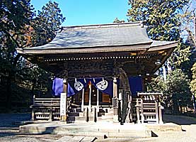 稲田菅子之神社拝殿左より