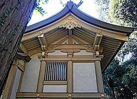 稲田菅子之神社本殿左側面