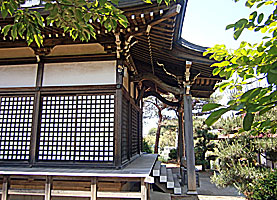 たちばな台子ノ神社拝殿右側面
