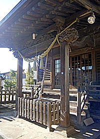 高田熊野神社拝殿向拝左より