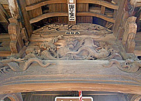 高津諏訪神社拝殿彫刻