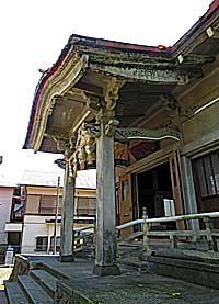 多々久郷青木神社拝殿向拝左側面