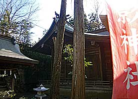 彌生神社本殿右側面