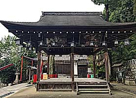 松ヶ崎新宮神社拝殿左側面