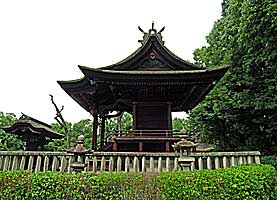 倉敷総鎮守阿智神社本殿左側面