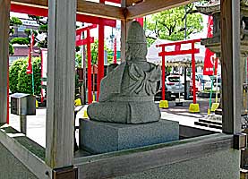 佐賀子育て恵比須社神像左背面