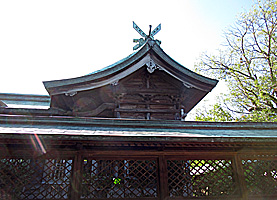 早津江志賀神社本殿左側面