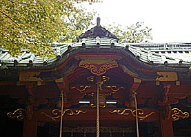 赤坂氷川神社拝殿唐屋根
