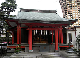 麻布氷川神社拝殿