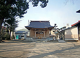大松氷川神社拝殿遠景