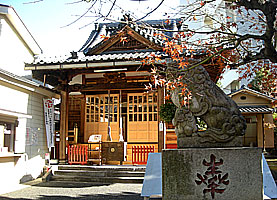 江島杉山神社拝殿左より