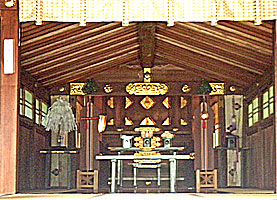 板橋双葉氷川神社拝殿内部