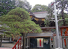 拝島山王日吉神社拝殿左より